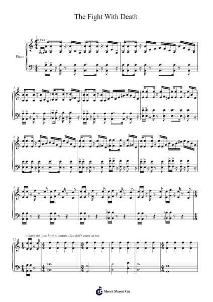The Fight With Death Sheet Music by Heitor Pereira-Arr.Louhal