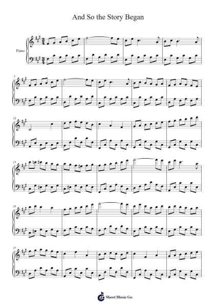 And So the Story Began Sheet Music by Jef Martens-Arr.Corvan Hewkins