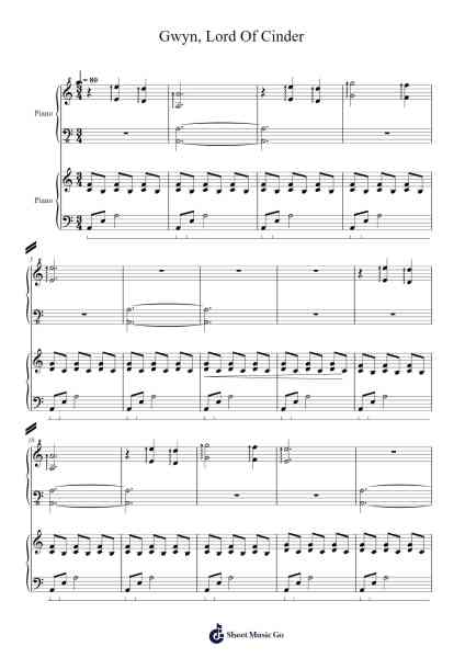 Gwyn, Lord Of Cinder Sheet Music by Motoi Sakuraba-Arr.Orence