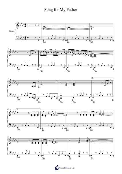 Song for My Father Sheet Music by Horace Silver-Arr.Cookeda