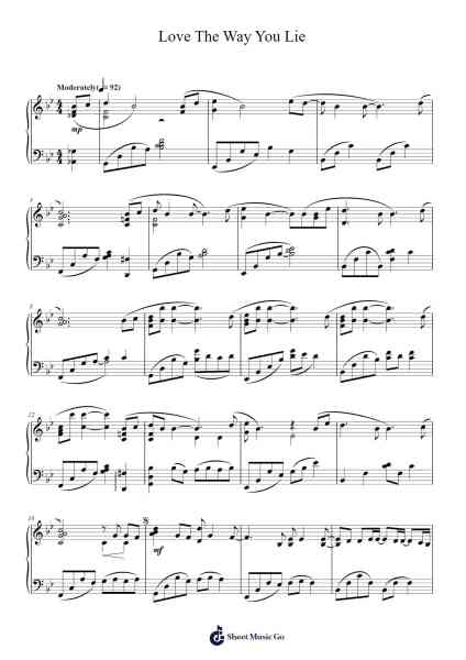 Love The Way You Lie Sheet Music by Eminem-Arr.Jonqy Keyreed