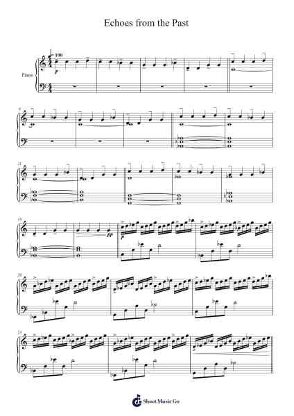 Echoes from the Past Sheet Music by bdf1975-Arr.Jantia