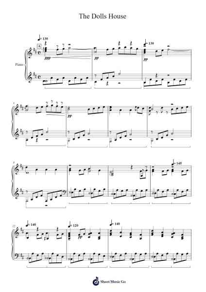 The Dolls House Sheet Music by D.Ezekiel-Arr.Thomgreg Woolfgou
