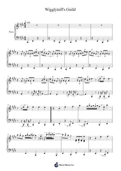 Pokémon Mystery Dungeon: Explorers of Time/Darkness/Sky - Wigglytuff's Guild Sheet Music by Arata Iiyoshi-Arr.Osham Noelchi
