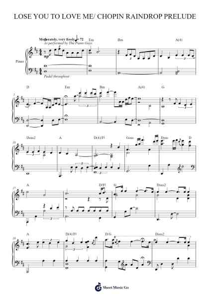 Prelude Op. 28, No. 15 "Raindrop" Sheet Music by The Piano Guys-Arr.Bergdrew Browningthur