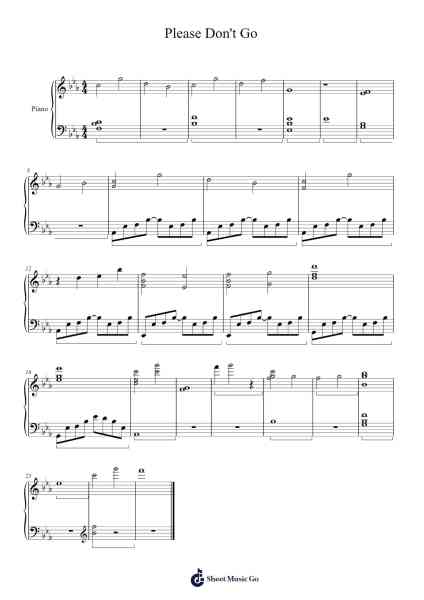 Please Don't Go Sheet Music by Masaru Yokoyama-Arr.Mccan