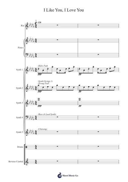 I Like You, I Love You Sheet Music by -Arr.Yuleboyle Kingshous