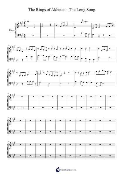 The Rings of Akhaten - Lullaby - The Long Song Sheet Music by Murray Gold-Arr.Wyann Ianli