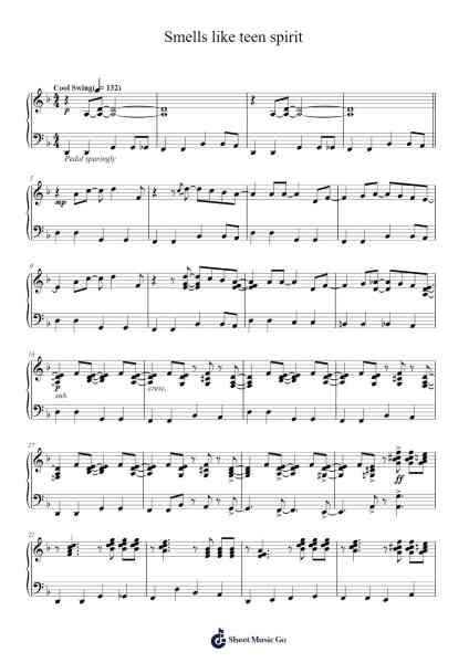 Smells like teen spirit Sheet Music by Nirvana-Arr.Ianjim