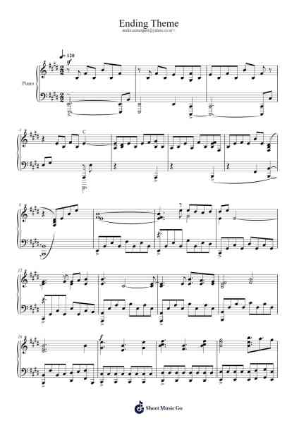 Resident Evil 3 Nemesis - Ending Theme Sheet Music by undefined-Arr.Noahsweet