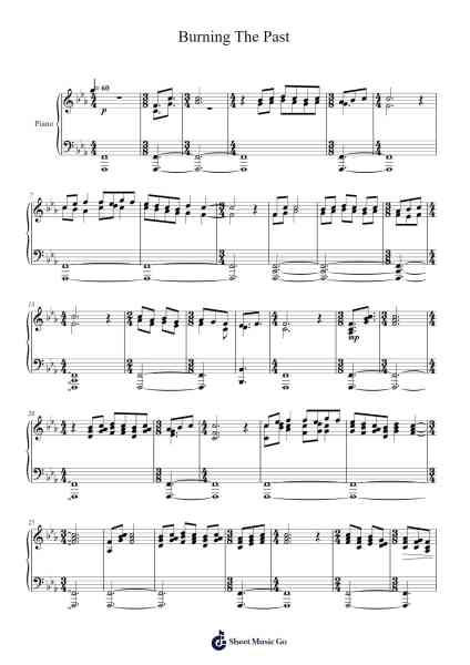 Burning The Past Sheet Music by Harry Gregson-Williams-Arr.Jeffsey
