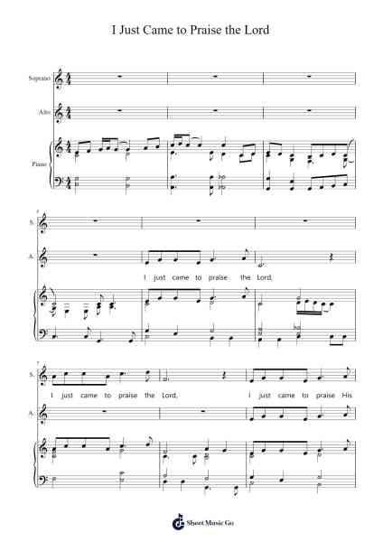 I Just Came to Praise the Lord Sheet Music by Wayne Romero-Arr.Walry