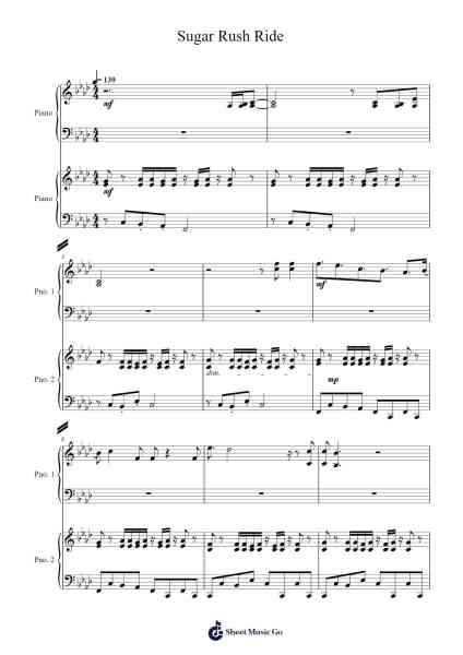 Sugar Rush Ride Sheet Music by TOMORROW X TOGETHER-Arr.Billel Samry