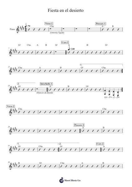 Fiesta en el desierto Sheet Music by Montesanto-Arr.Alsriah