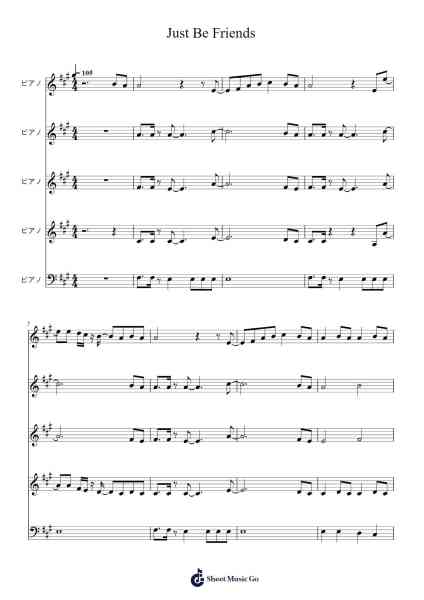 Just Be Friends Sheet Music by -Arr.Barias Raborn