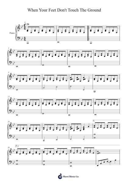 When Your Feet Don't Touch The Ground Sheet Music by ELIOT KENNEDY/GARY BARLOW-Arr.Bophen