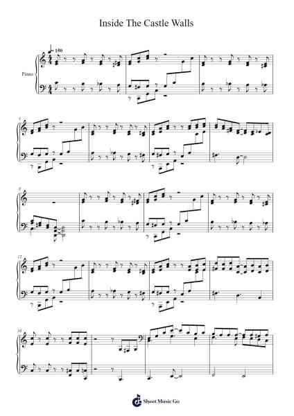 Inside The Castle Walls Sheet Music by Koji Kondo-Arr.Wheenan