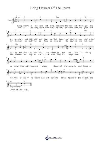 Bring Flowers Of The Rarest Sheet Music by undefined-Arr.Webbkay