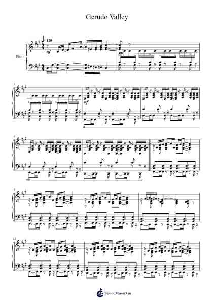 Gerudo Valley Sheet Music by Koji Kondo-Arr.Fieldtein