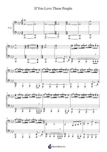 If You Love These People Sheet Music by Hans Zimmer/Rodger Clutter-Arr.Jonessibyl Midsopp