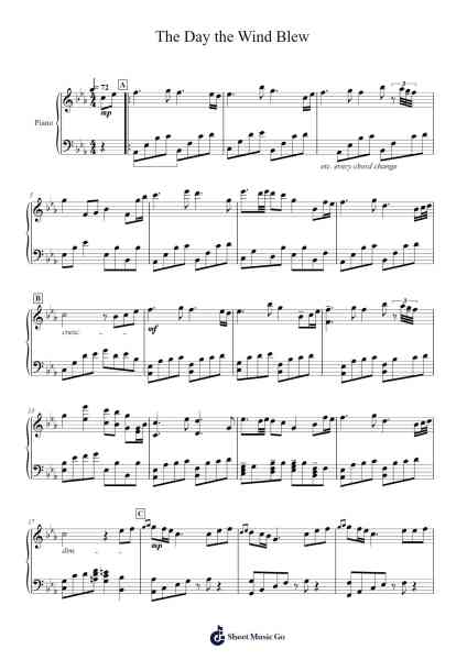 The Day the Wind Blew - Bravely Default Sheet Music by REVO-Arr.Myrtours Hihill