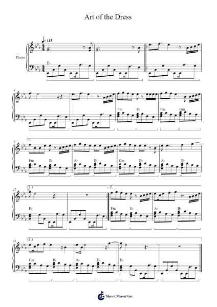 Art of the Dress Sheet Music by Daniel Ingram/Charlotte Fullerton-Arr.Jonesram Bonah