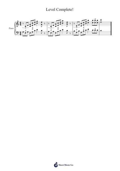Level Complete! Sheet Music by Koji Kondo-Arr.Duttledk Corh