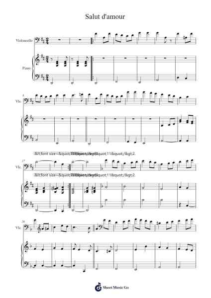 Salut d'Amour, Op. 12 Sheet Music by Edward Elgar-Arr.Forsmy