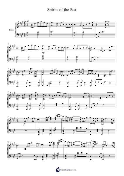 Spirits of the Sea Sheet Music by Kenshi Yonezu-Arr.Fasthue