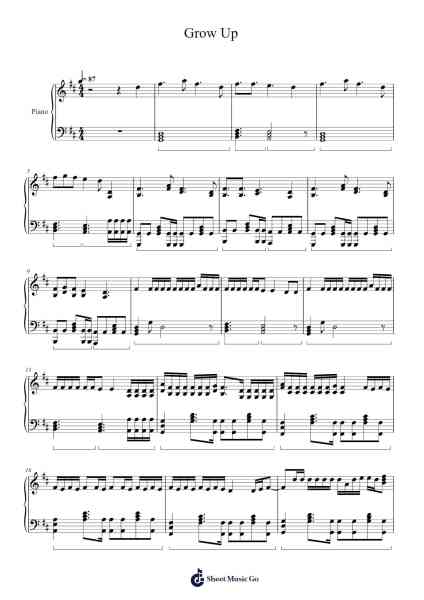 Grow Up Sheet Music by Stray Kids-Arr.Virgreg