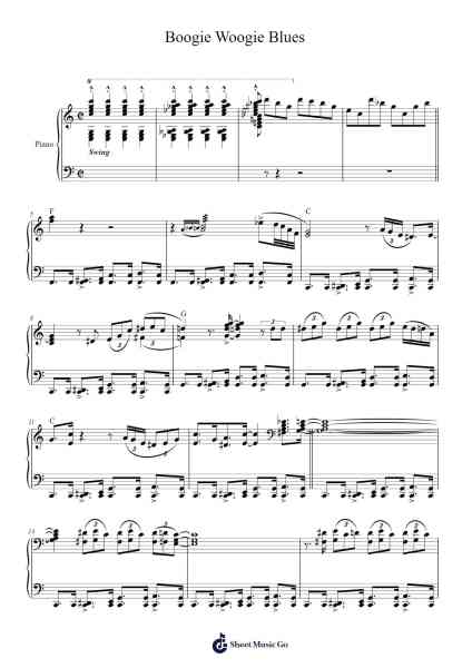 Boogie Woogie Blues Sheet Music by Albert Ammons-Arr.Gailmand