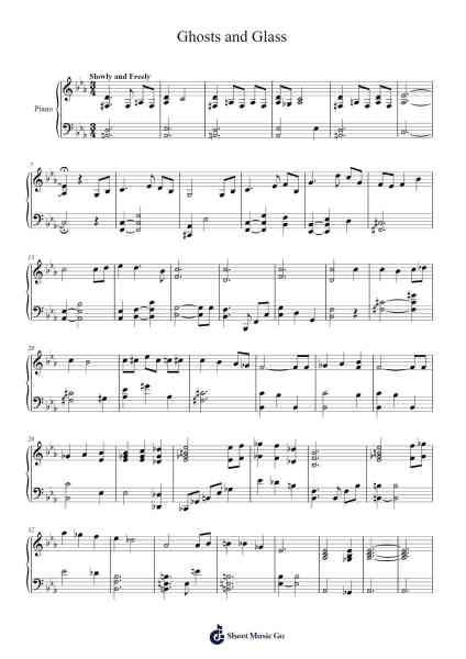 Ghosts and Glass Sheet Music by Martin O'Donnell-Arr.Leifclaire Frankbrooke