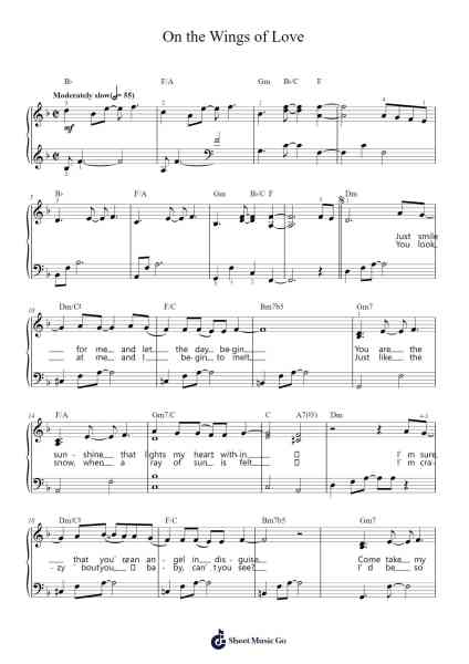 On the Wings of Love Sheet Music by Jeffrey Osborne-Arr.Wancolm