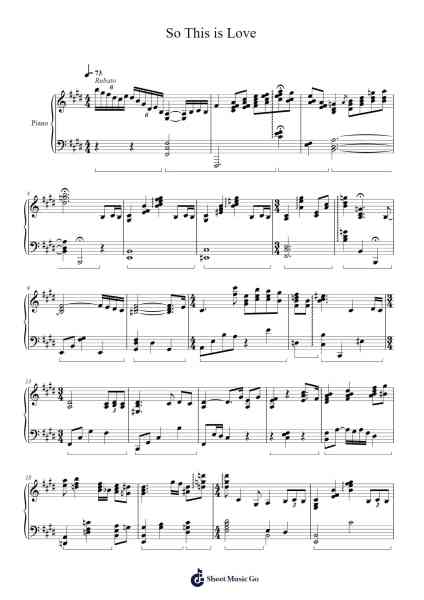 So This is Love Sheet Music by Misc Cartoons-Arr.Viriah