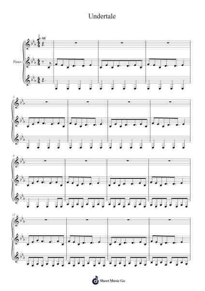 Undertale Sheet Music by Toby Fox-Arr.Murtus Bertcrofts