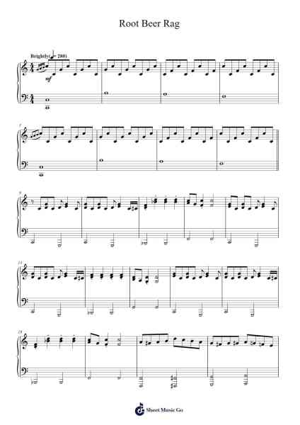 Root Beer Rag Sheet Music by Billy Joel-Arr.Keatsyoung