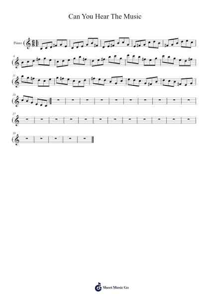 Can You Hear The Music Sheet Music by Ludwig Göransson-Arr.Xanbriel Rague