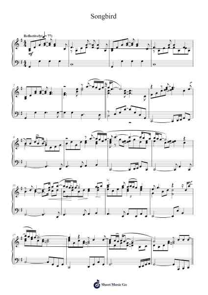 Songbird Sheet Music by Eva Cassidy-Arr.Barthart Aswat