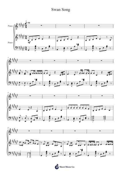 Swan Song Sheet Music by LE SSERAFIM-Arr.Chandys Jehan