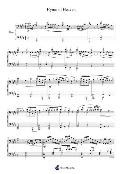 Hymn of Heaven Sheet Music by Phil Wickham-Arr.Popgram Migcky