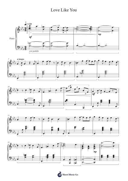 Love Like You Sheet Music by Rebecca Sugar/Aivi & Surasshu-Arr.Chao'neil Wantience