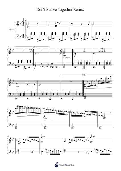 Don't Starve Together Remix Sheet Music by Klei Entertainment-Arr.Virlouis