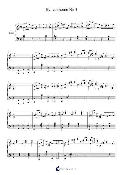 Syncopation No. 1 (1925) Sheet Music by Axel W. Christensen-Arr.Yorknor