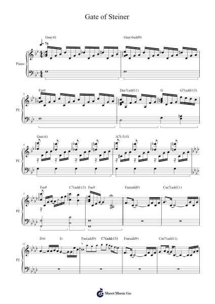Gate of Steiner Sheet Music by Takeshi Abo-Arr.Flowerthan
