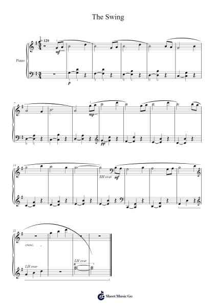 The Swing Sheet Music by Chee-Wan Tan-Arr.Rydiah