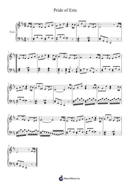 Pride of Erin Sheet Music by Thomas Moore-Arr.Huttbins