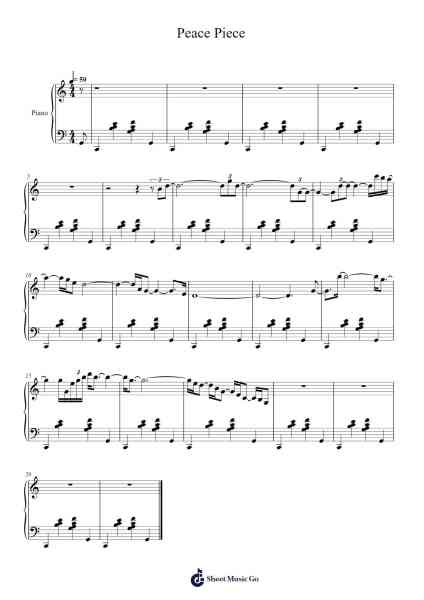 Peace Piece Sheet Music by Bill Evans-Arr.Blandel