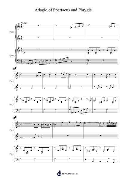 Adagio of Spartacus and Phrygia from Spartacus Sheet Music by Aram Khachaturian-Arr.Chao'neil Wantience