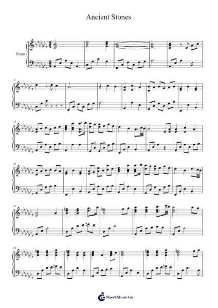 Skyrim - Ancient Stones Sheet Music by Jeremy Soule-Arr.Lambken Bespag