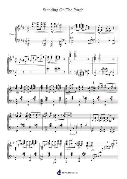 Standing On The Porch Sheet Music by David Bee-Arr.Rodve Wardann